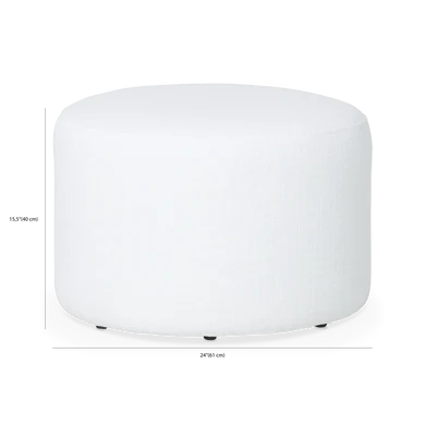 Andorre - Pouf rond