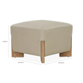Helga - Pouf en cuir