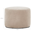 Ovale - Repose-pieds en tissu