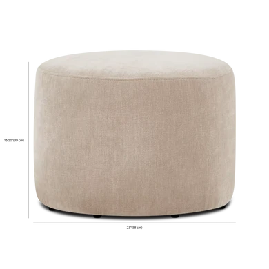 Ovale - Repose-pieds en tissu