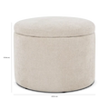 Salman - Pouf en tissu
